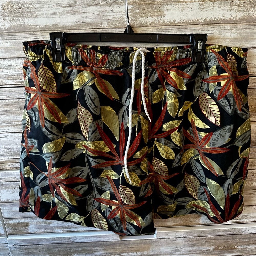 🌴🩳 Havana Café Tropical Leaf Swim Trunks Men’s XL